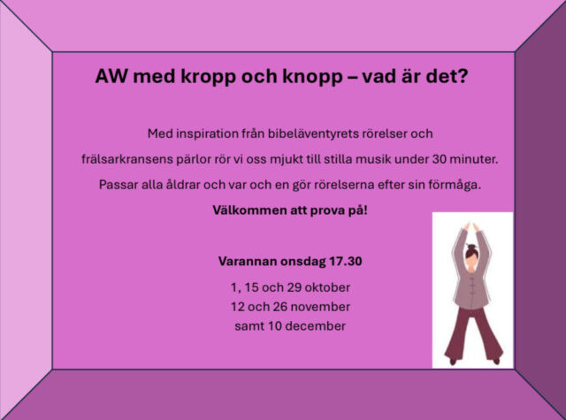 AW för knopp och kropp
